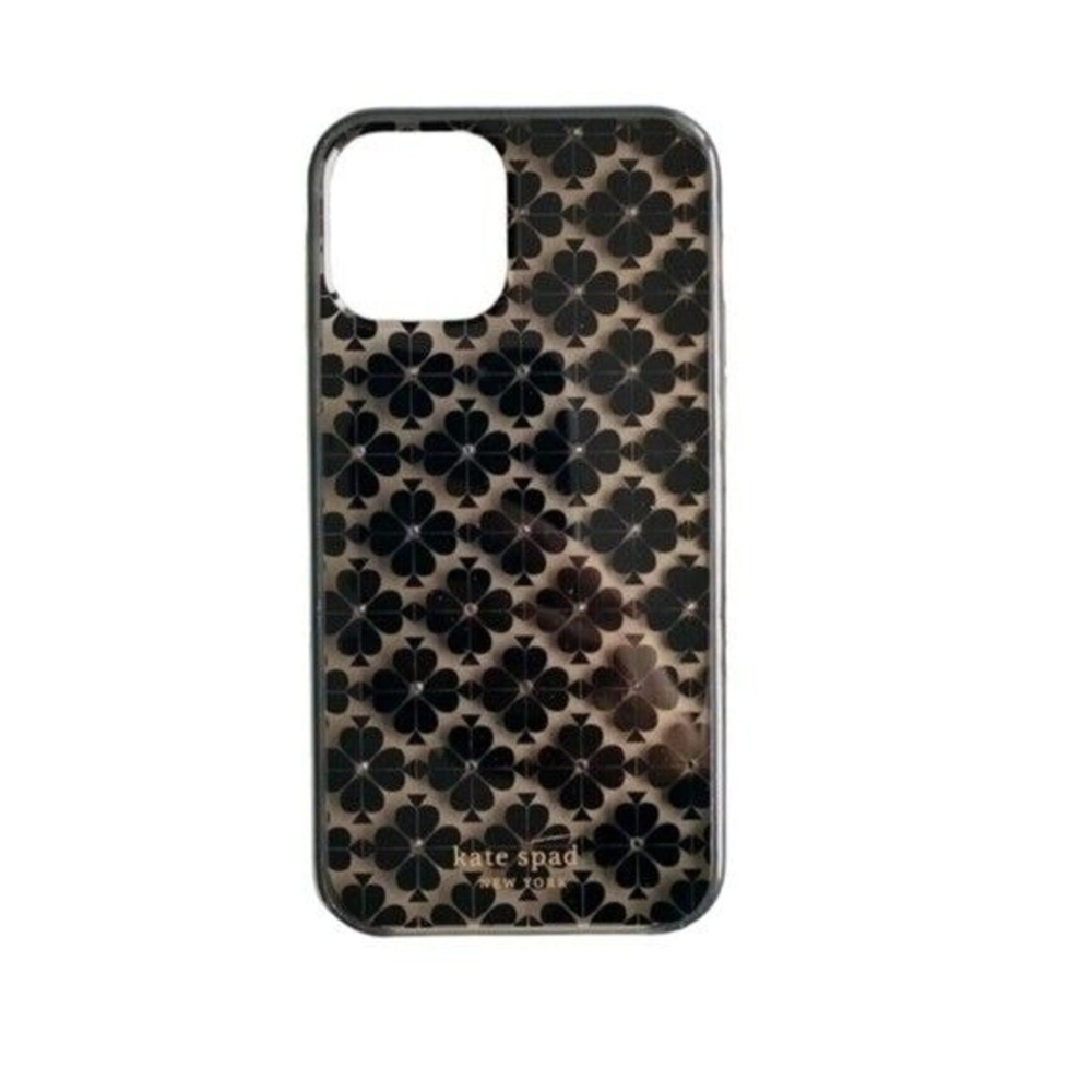 Kate Spade Women's Rhinestones Floral Print Black/Beige Phone Case i Phone 5.4